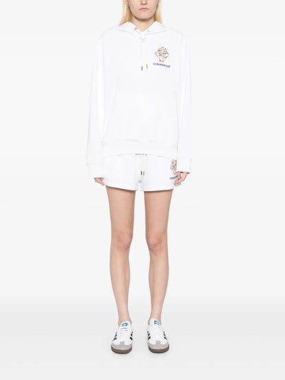 Embroidered Logo Hoodie