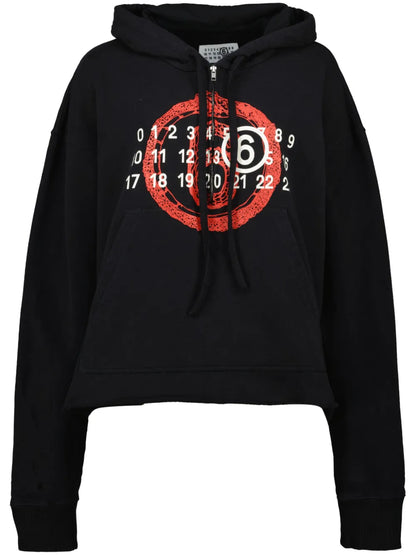 Numbers-Motif Hoodie