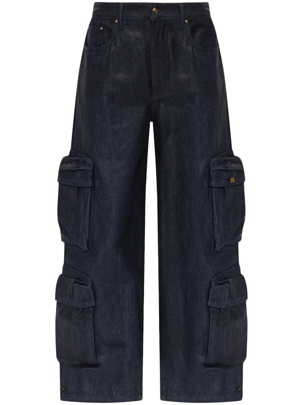 Wide-Leg Cargo Jeans