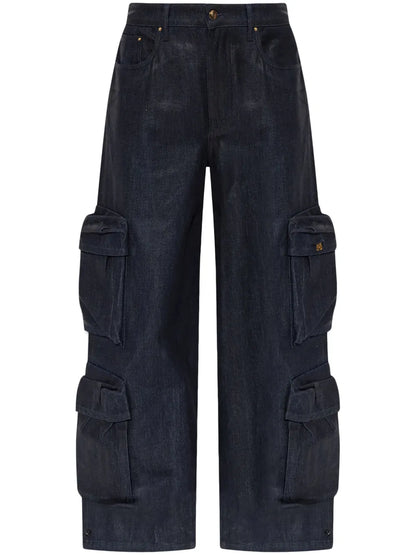 Wide-Leg Cargo Jeans