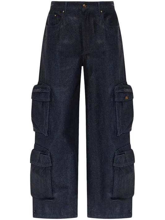 Wide-Leg Cargo Jeans
