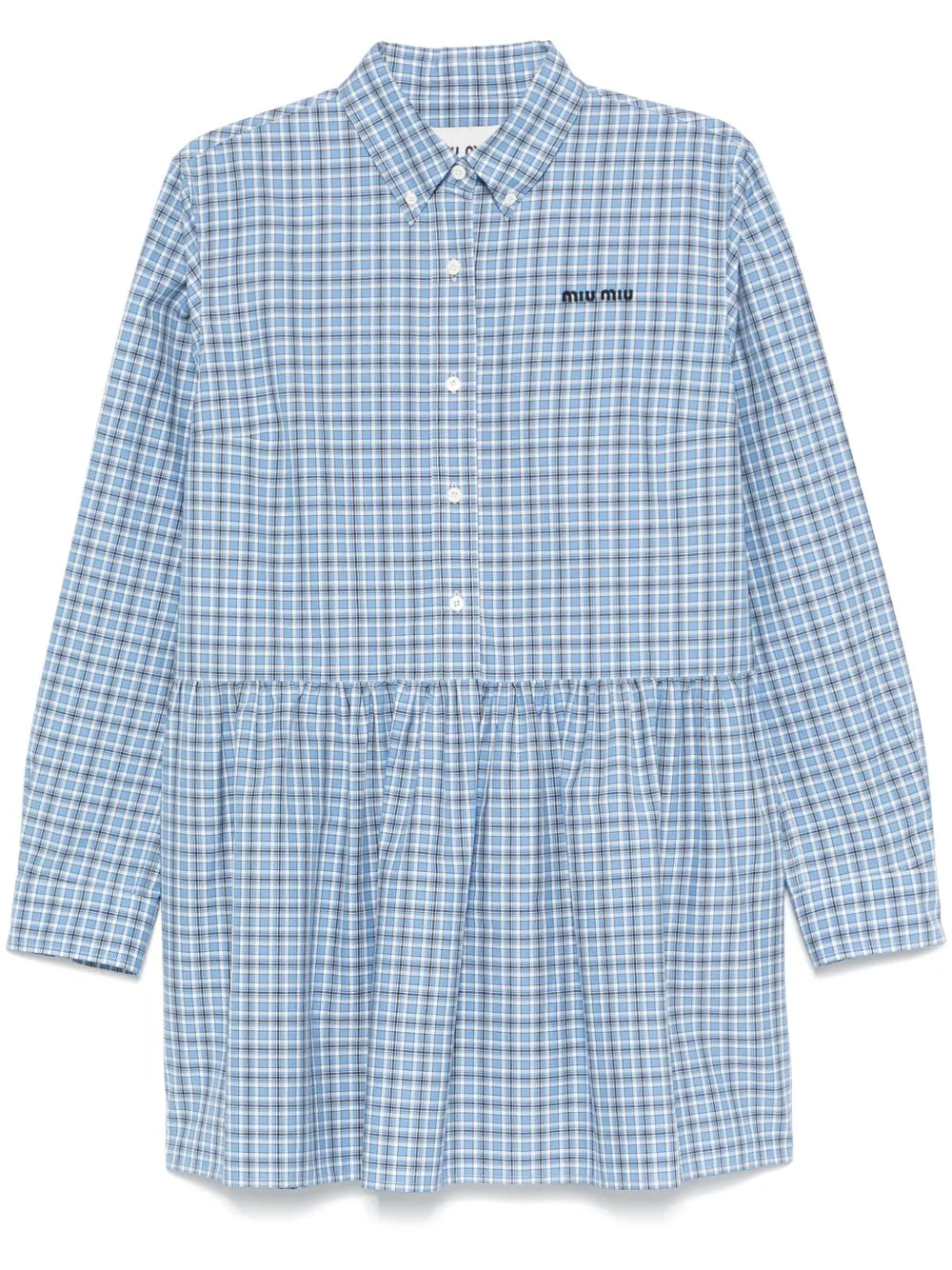 Check-Pattern Mini Dress