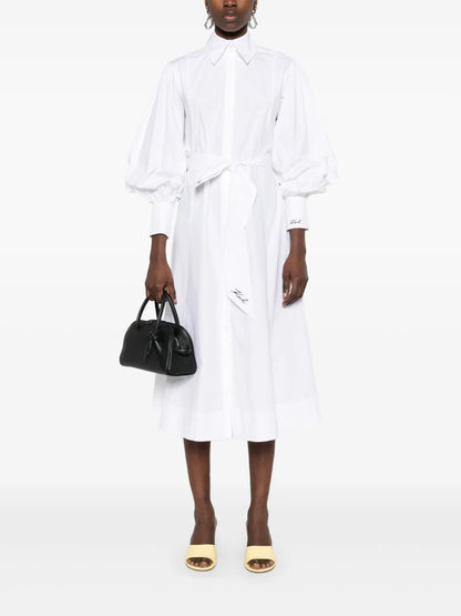 Poplin Midi Dress
