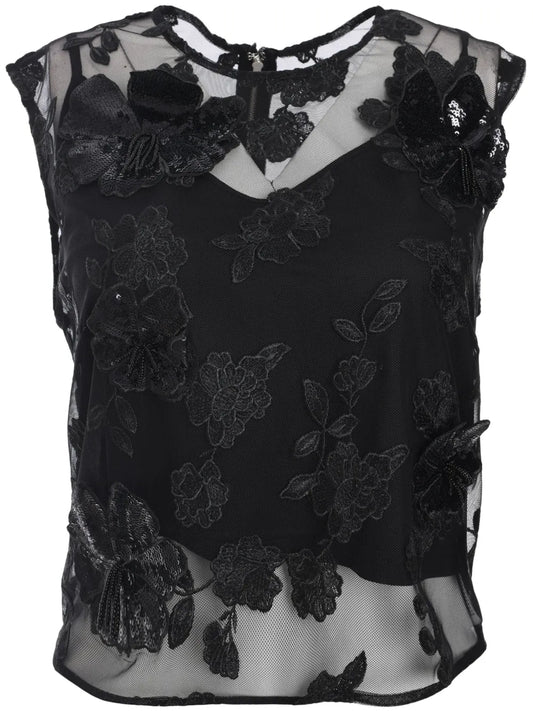 Mesh Flower Top