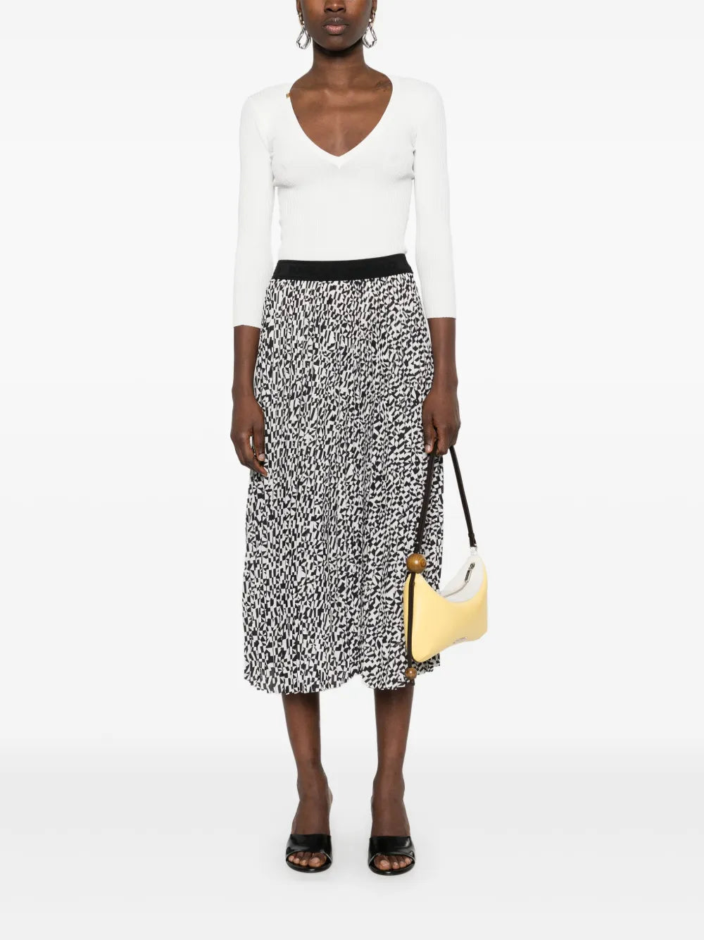 Printed Midi Skirt
