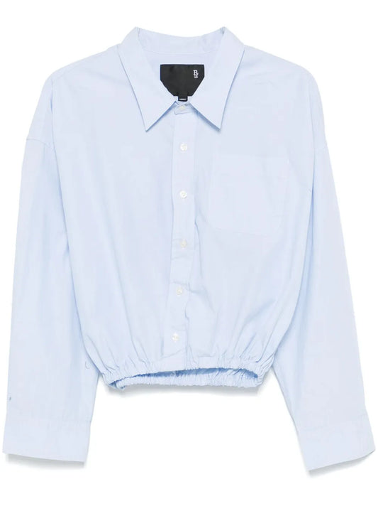 Elasticated-Hem Blouse