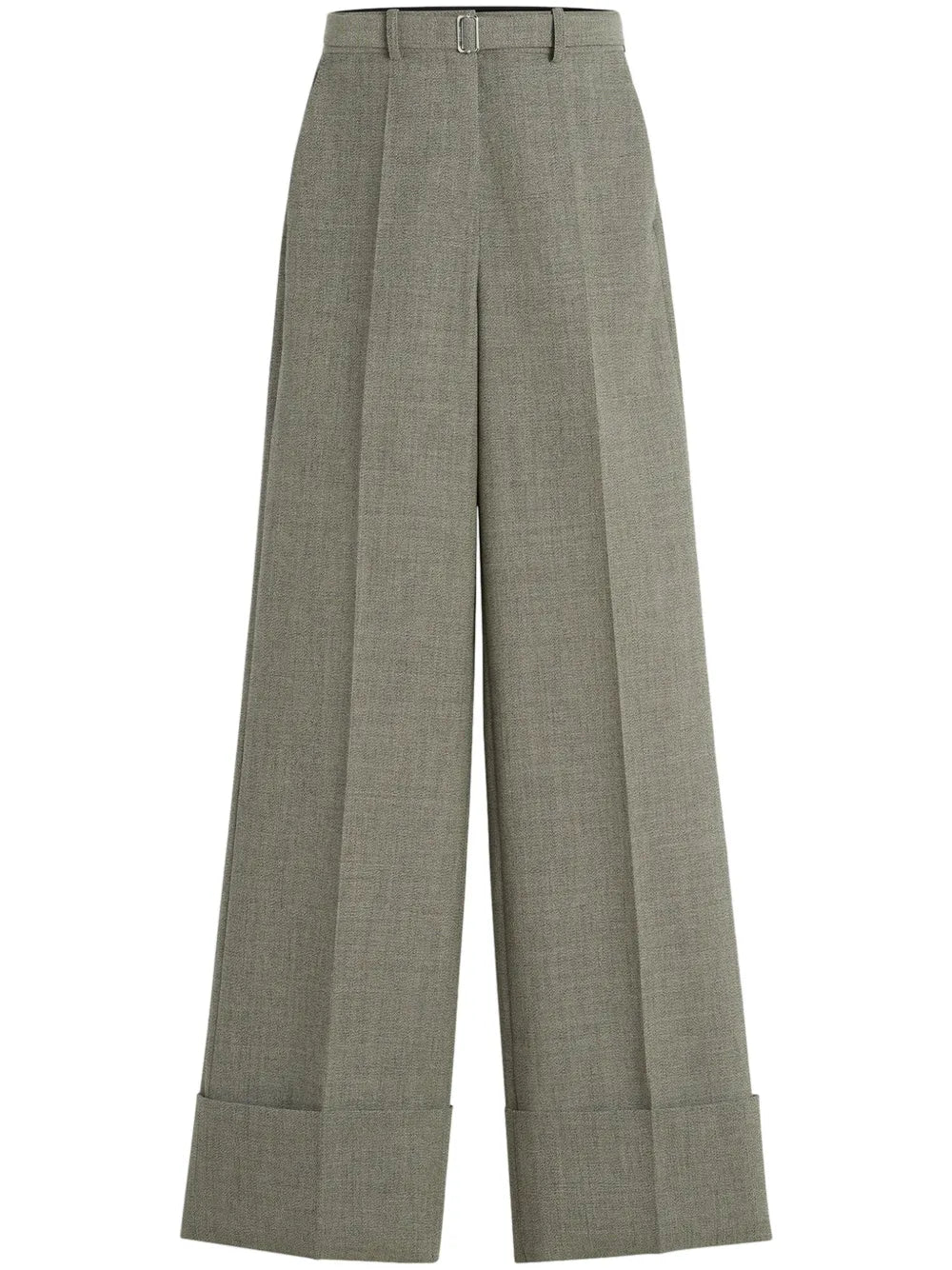 Wide-Leg Wool Trousers
