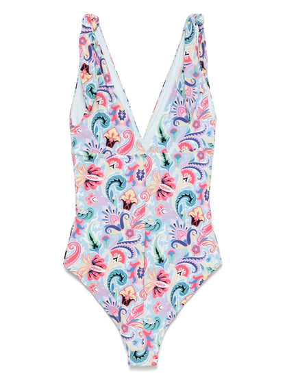 Paisley-Print Swimsuit