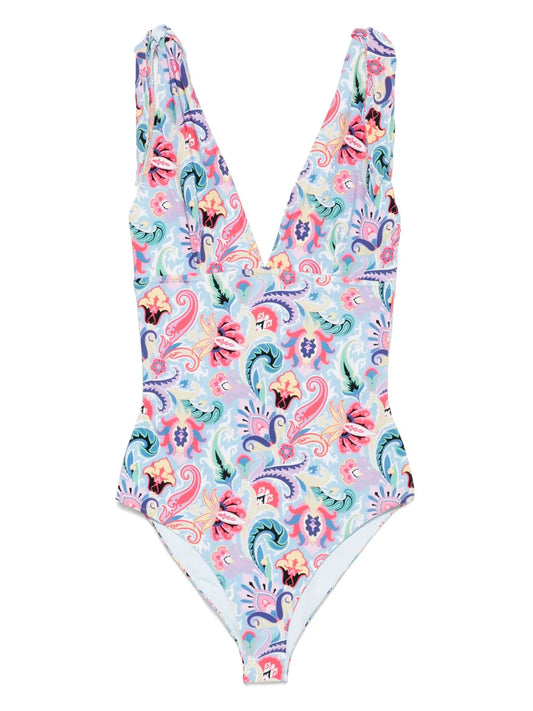 Paisley-Print Swimsuit