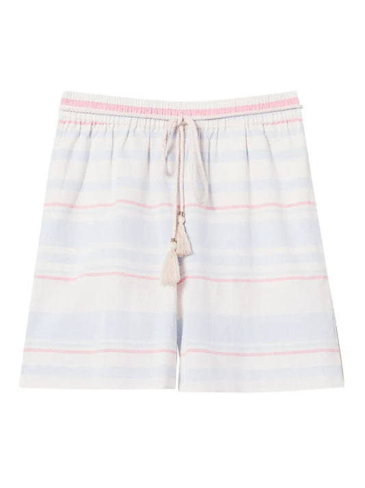 Striped Drawstring Shorts
