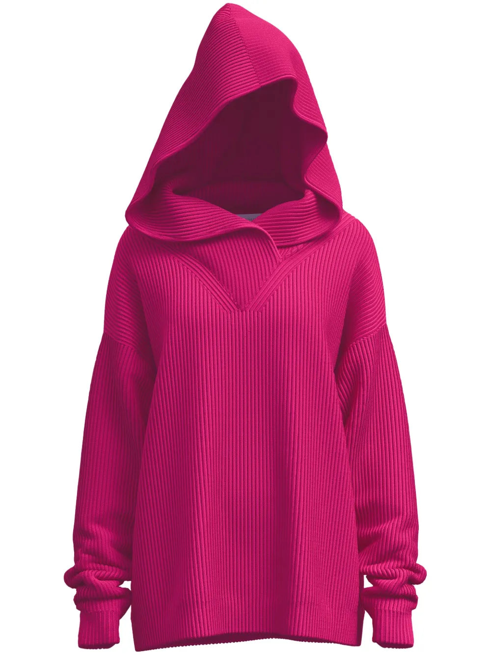 Knitted Hooded Jumper