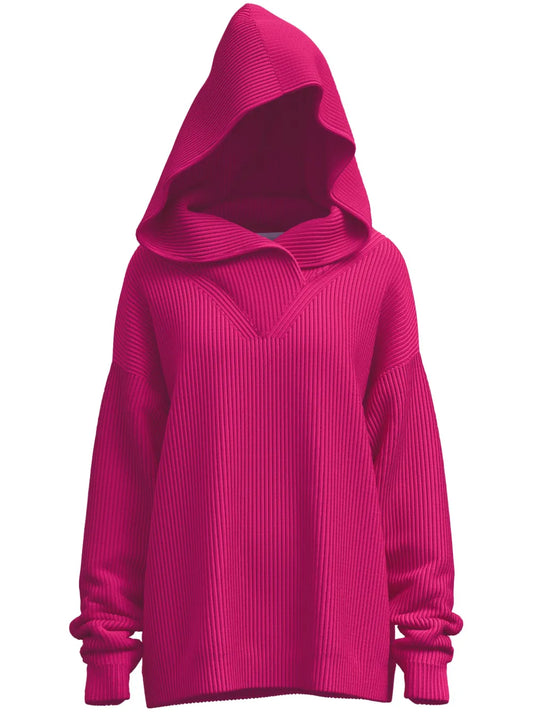 Knitted Hooded Jumper
