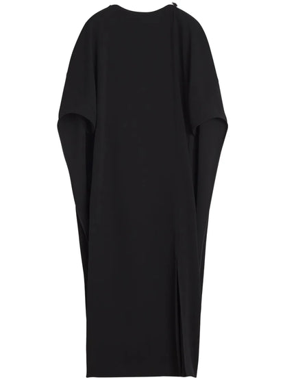 Appliqué-Detail Midi Dress