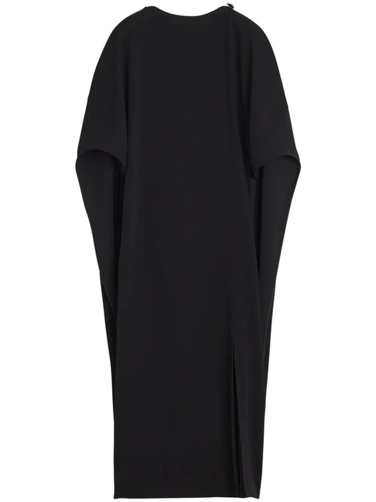 Appliqué-Detail Midi Dress