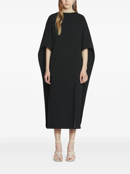 Appliqué-Detail Midi Dress