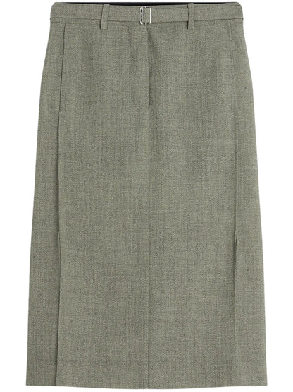 Belted Midi Skirt