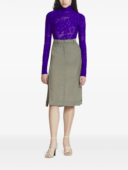Belted Midi Skirt