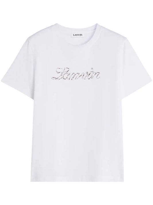 Sequinned-Logo T-Shirt