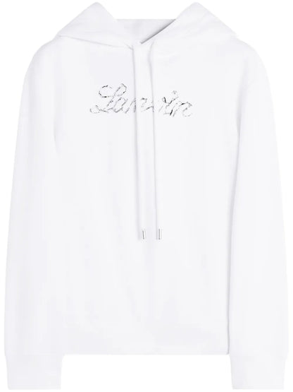 Sequinned-Logo Hoodie