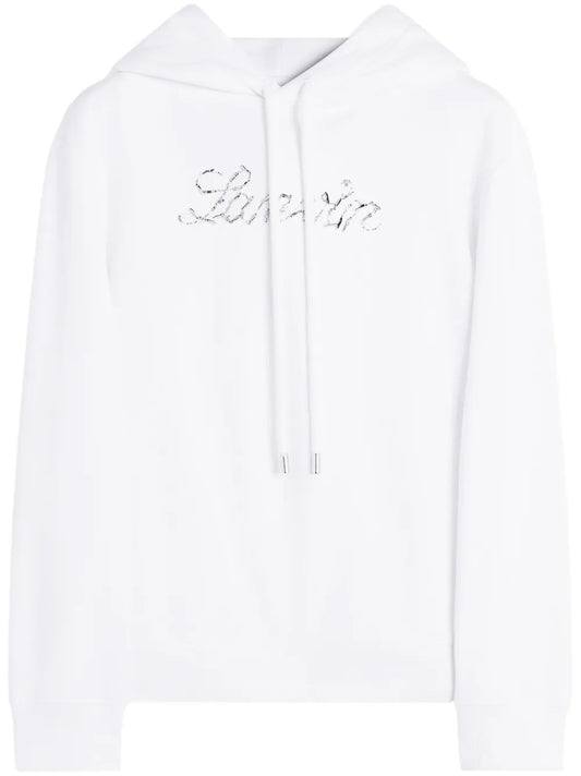 Sequinned-Logo Hoodie