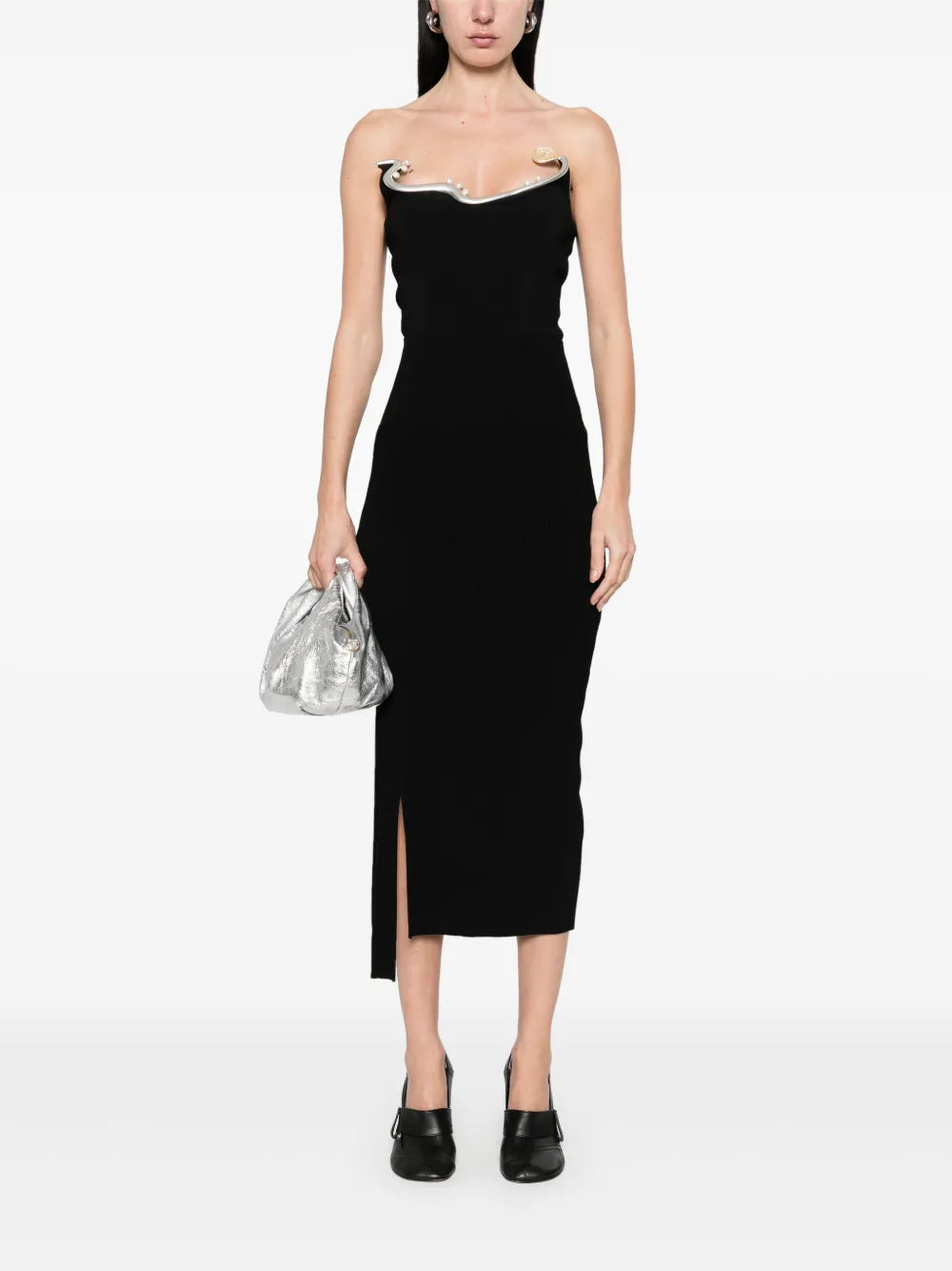 Ribbed Midi Skirt