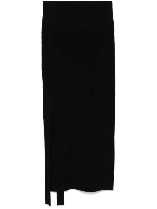 Ribbed Midi Skirt