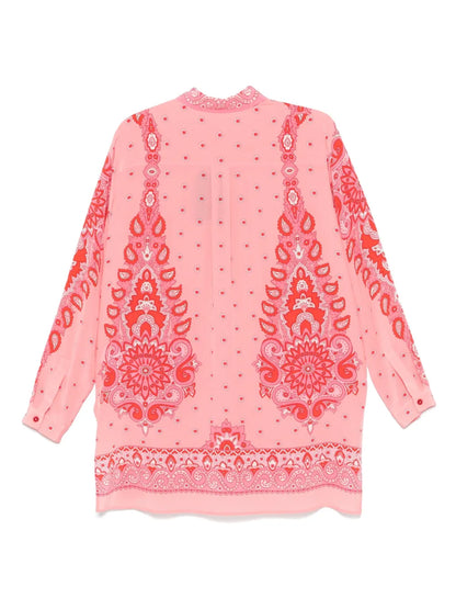 Paisley Floral-Print Shirt