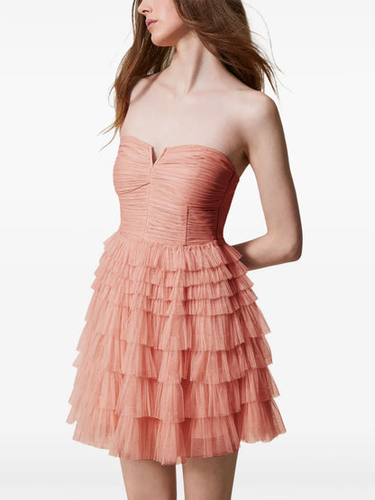 Bustier Tulle Mini Dress