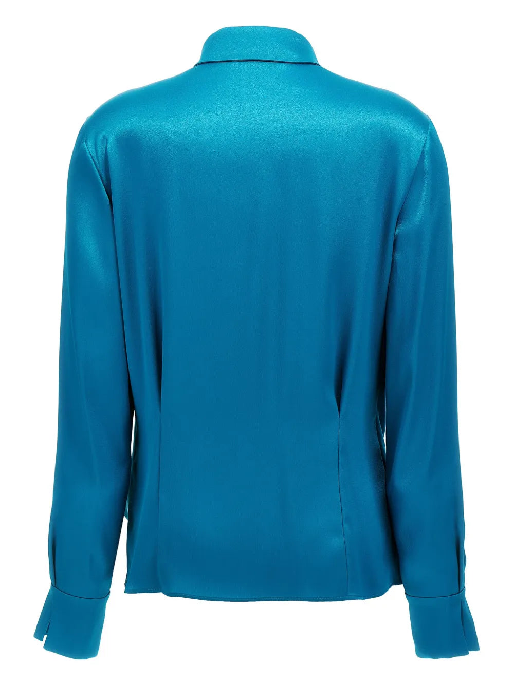 Draped Satin Shirt