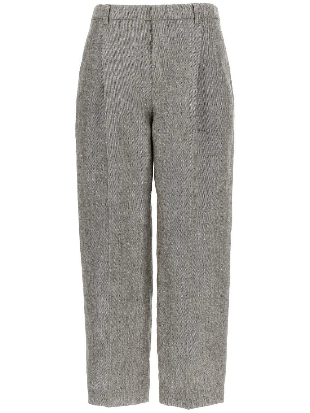 Pleated Wide-Leg Trousers
