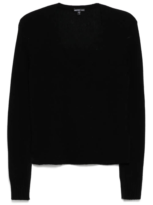 Soft Featherweight Cashmere Deep V Sweater