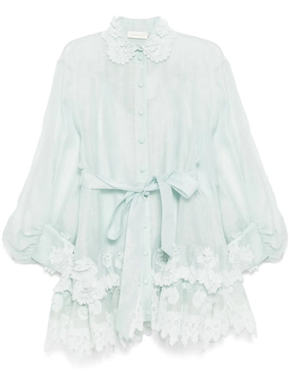 Crush Lace Shirt Dress