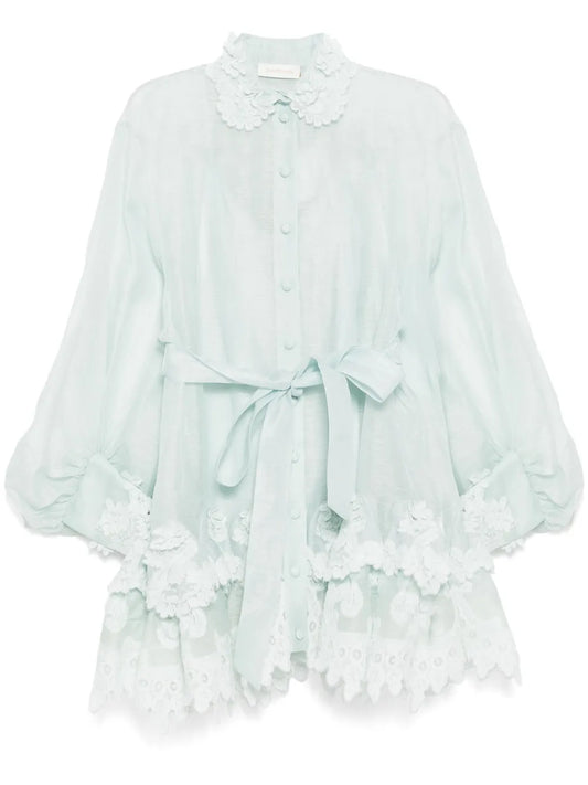 Crush Lace Shirt Dress