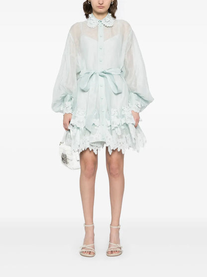 Crush Lace Shirt Dress