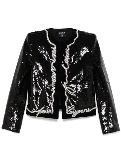 Love Letter-Print Jacket