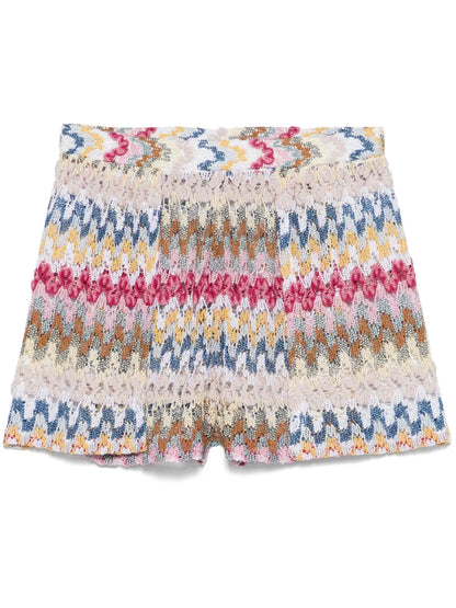 Zigzag Mini Shorts