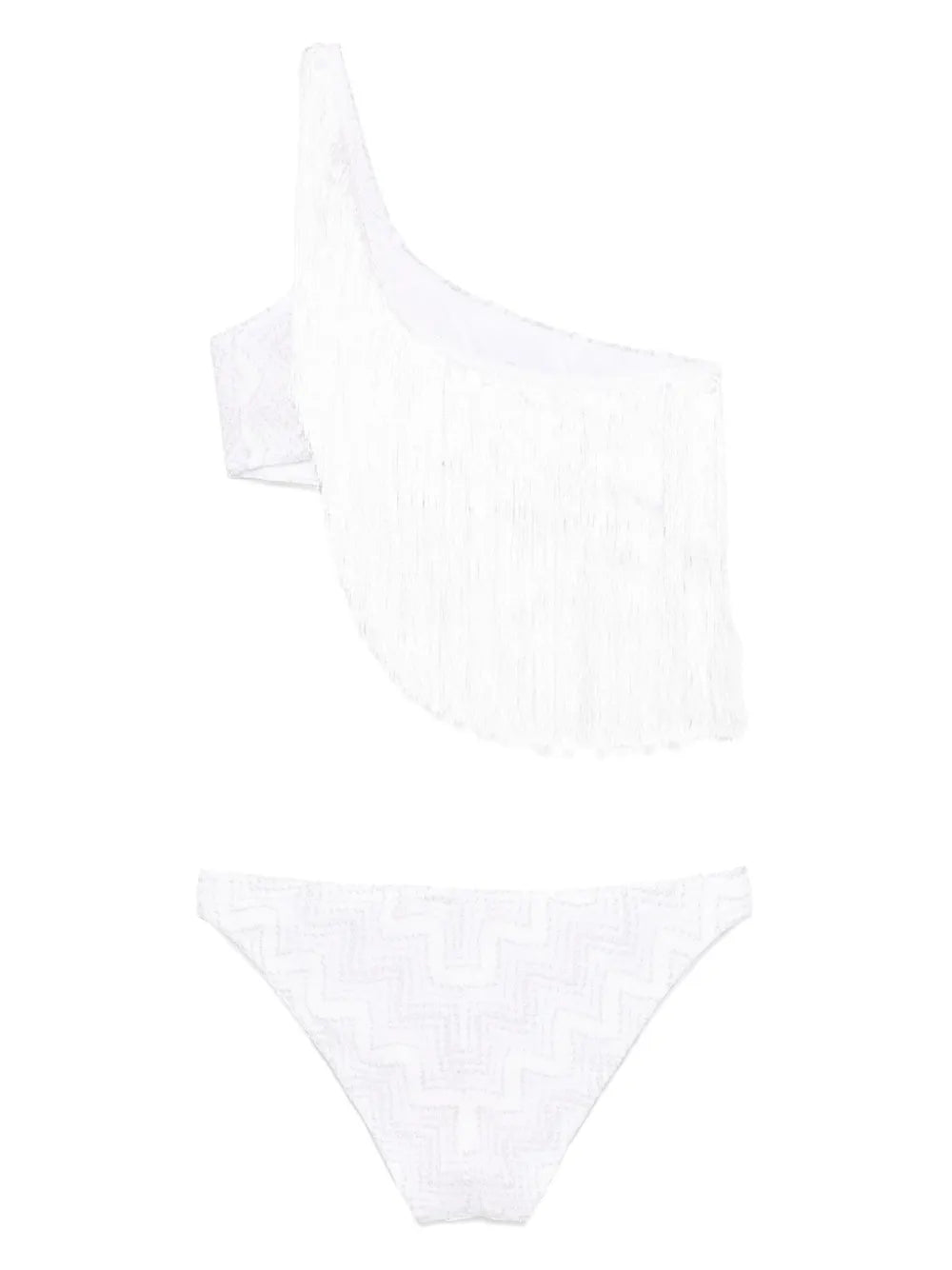 One-Shoulder Fringed Bikini