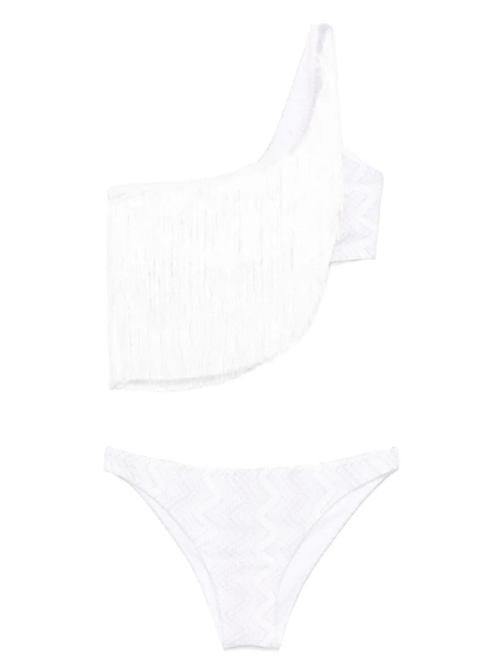 One-Shoulder Fringed Bikini