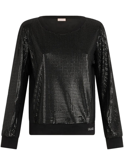 Sequin-Embellished Sweatshirt