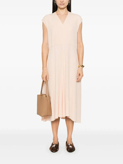 Crepe Midi Dress