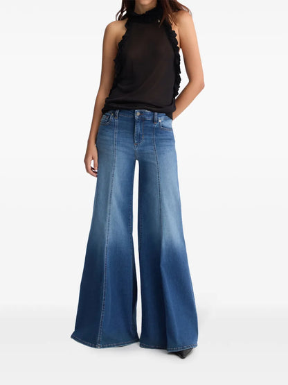 Ruffle-Detailing Top