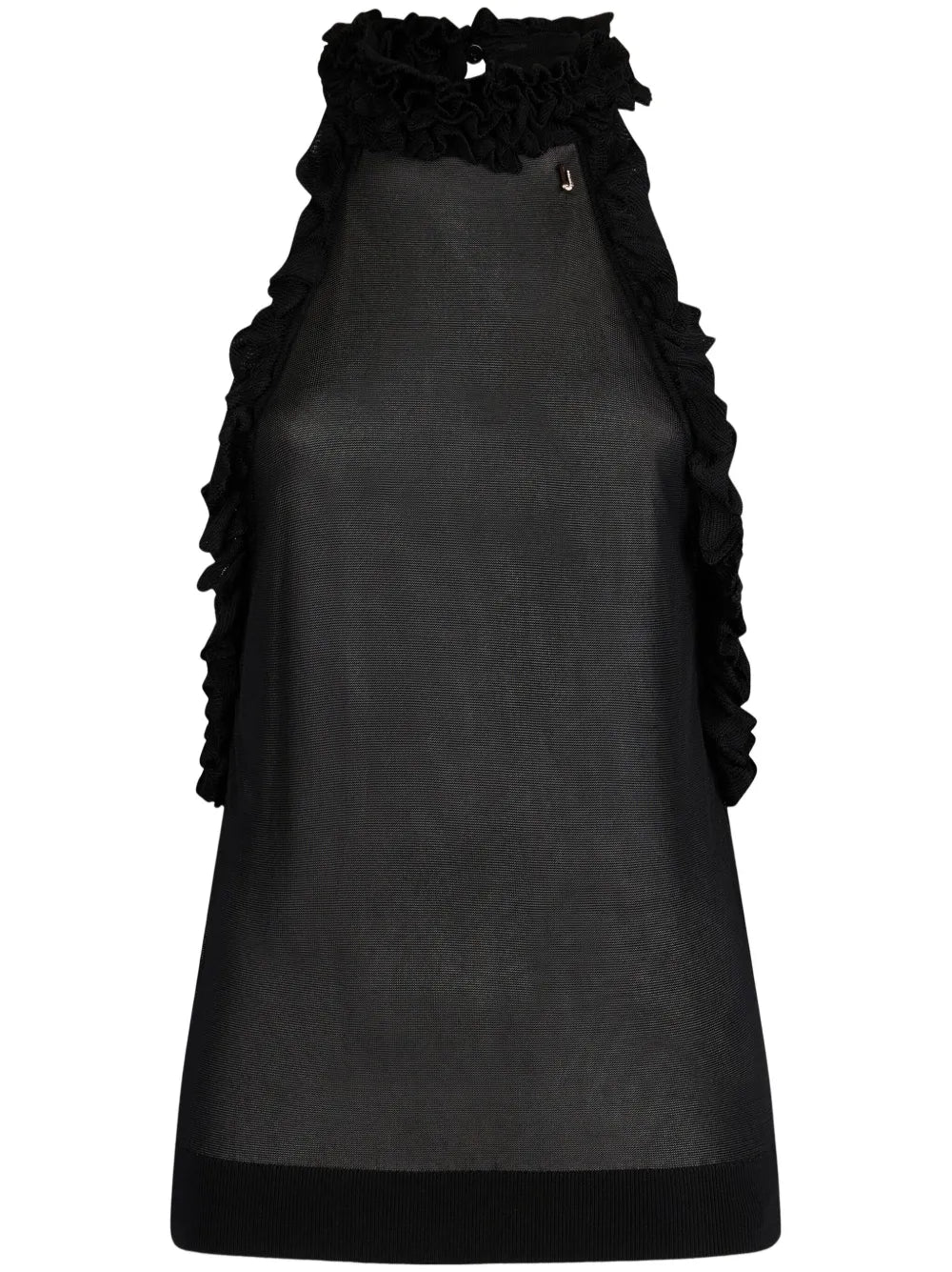 Ruffle-Detailing Top
