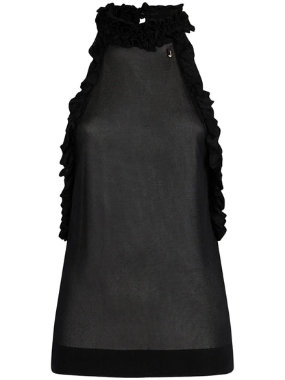 Ruffle-Detailing Top