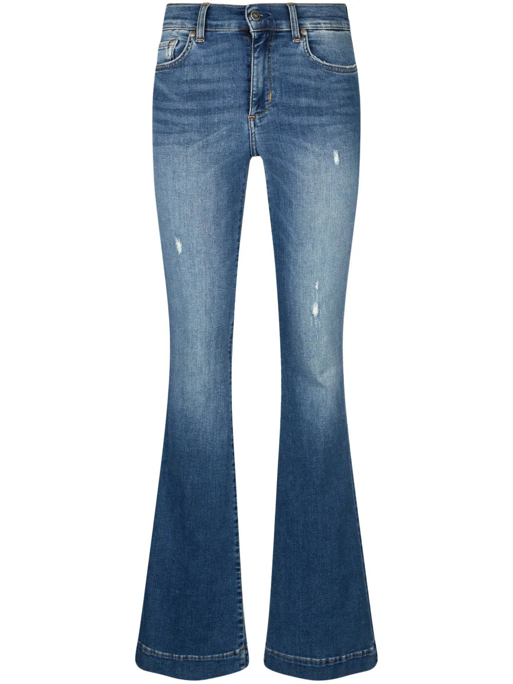 Rhinestone-Embellished Bootcut Jeans