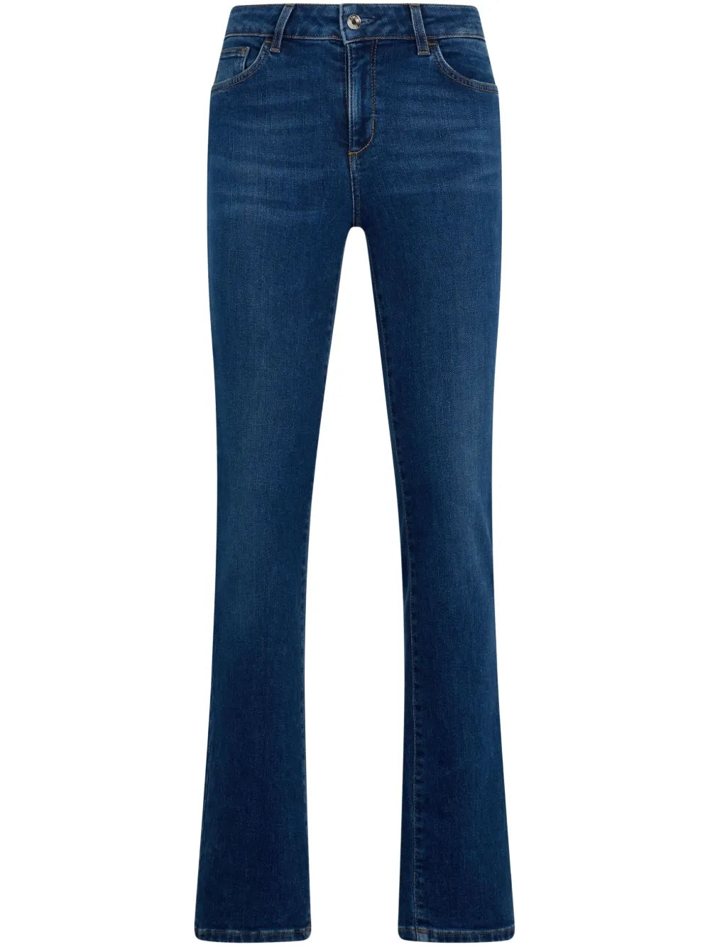 Rhinestone-Embellished Slim-Fit Jeans