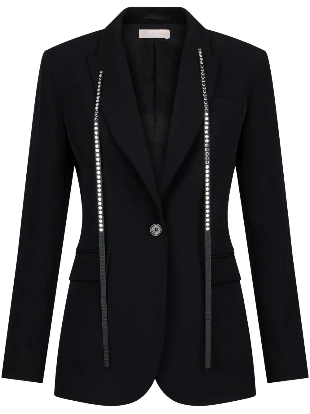 Rhinestone-Embellished Blazer