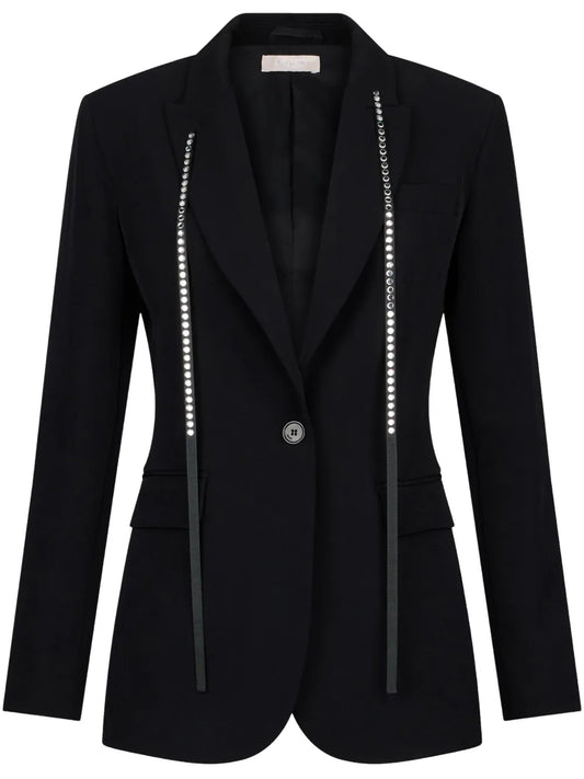 Rhinestone-Embellished Blazer