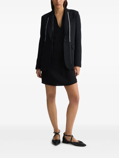 Rhinestone-Embellished Blazer