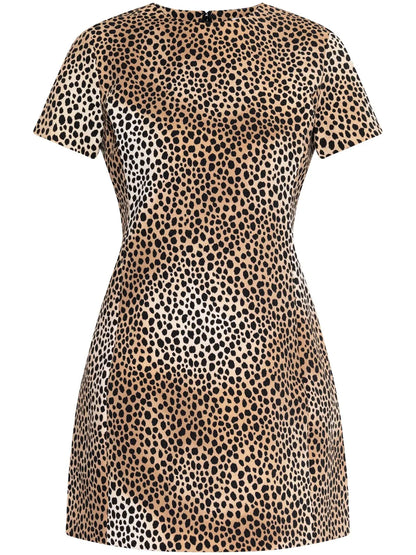Cheetah-Print Mini Dress