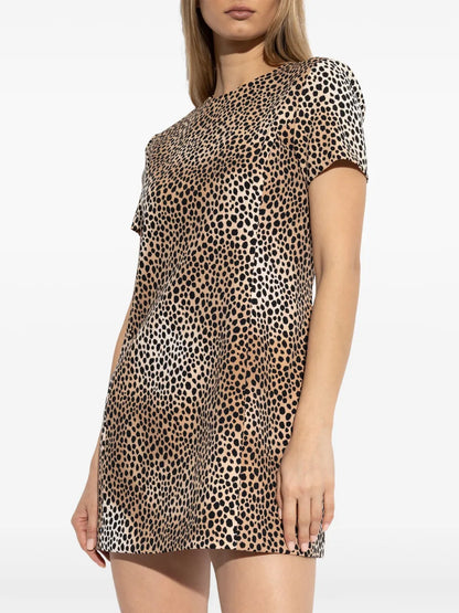 Cheetah-Print Mini Dress